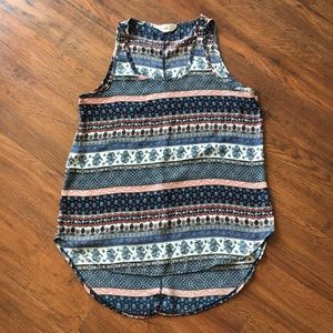 Pink Rose high-low camisole